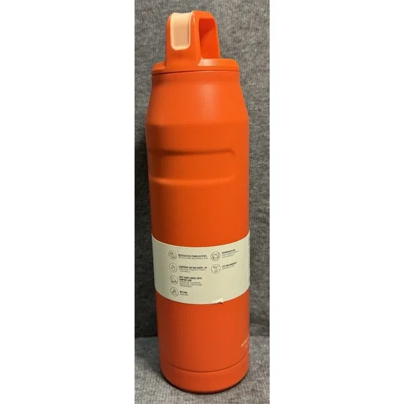 STANLEY Aerolight IceFlow Bottle Cap and Carry Wide Mouth 36 oz Tigerlily Orange - Picture 3 of 7
